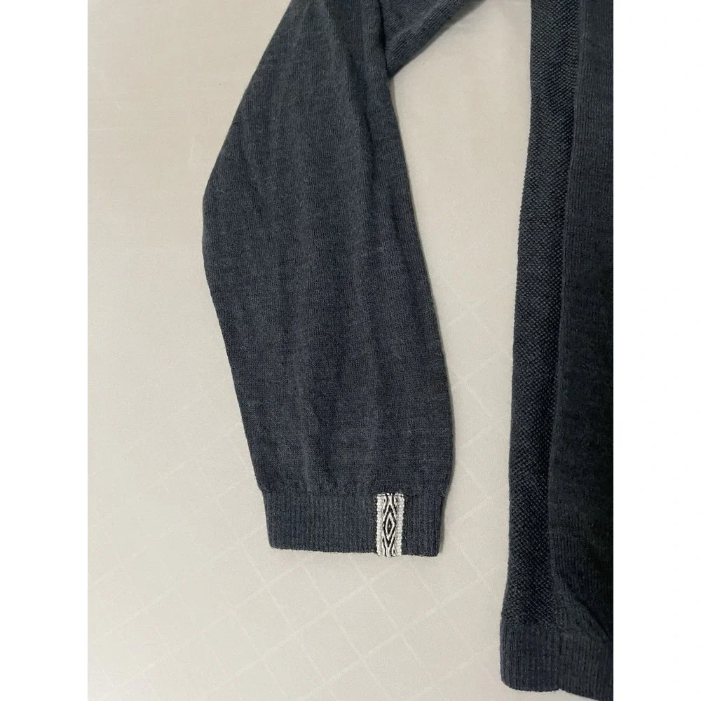 PAKA Mens Sweater XL Blue Royal Alpaca Blend Handmade Pullover Knit Crewneck - Picture 4 of 6